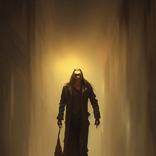 Sinister Figure in Dark Gothic Style