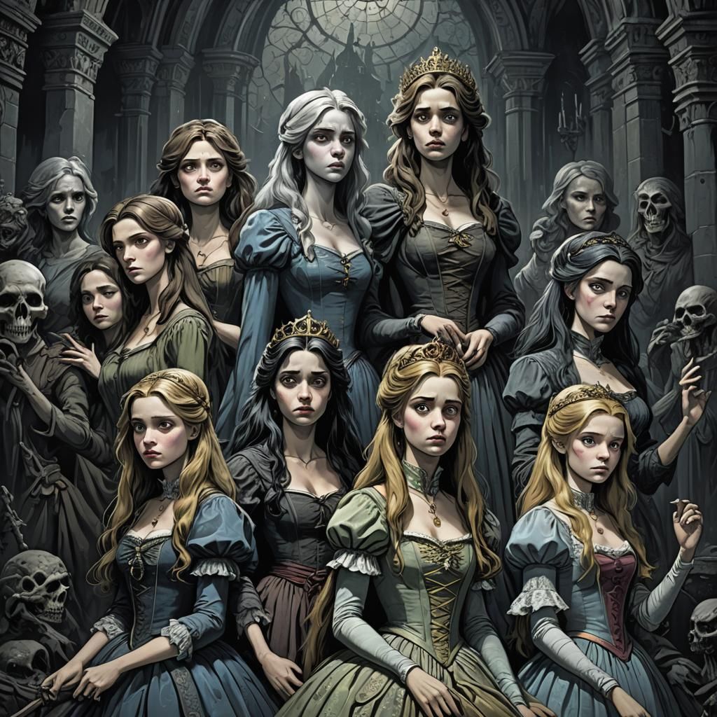 Dark Disney Princesses: A Gustave Doré Horror