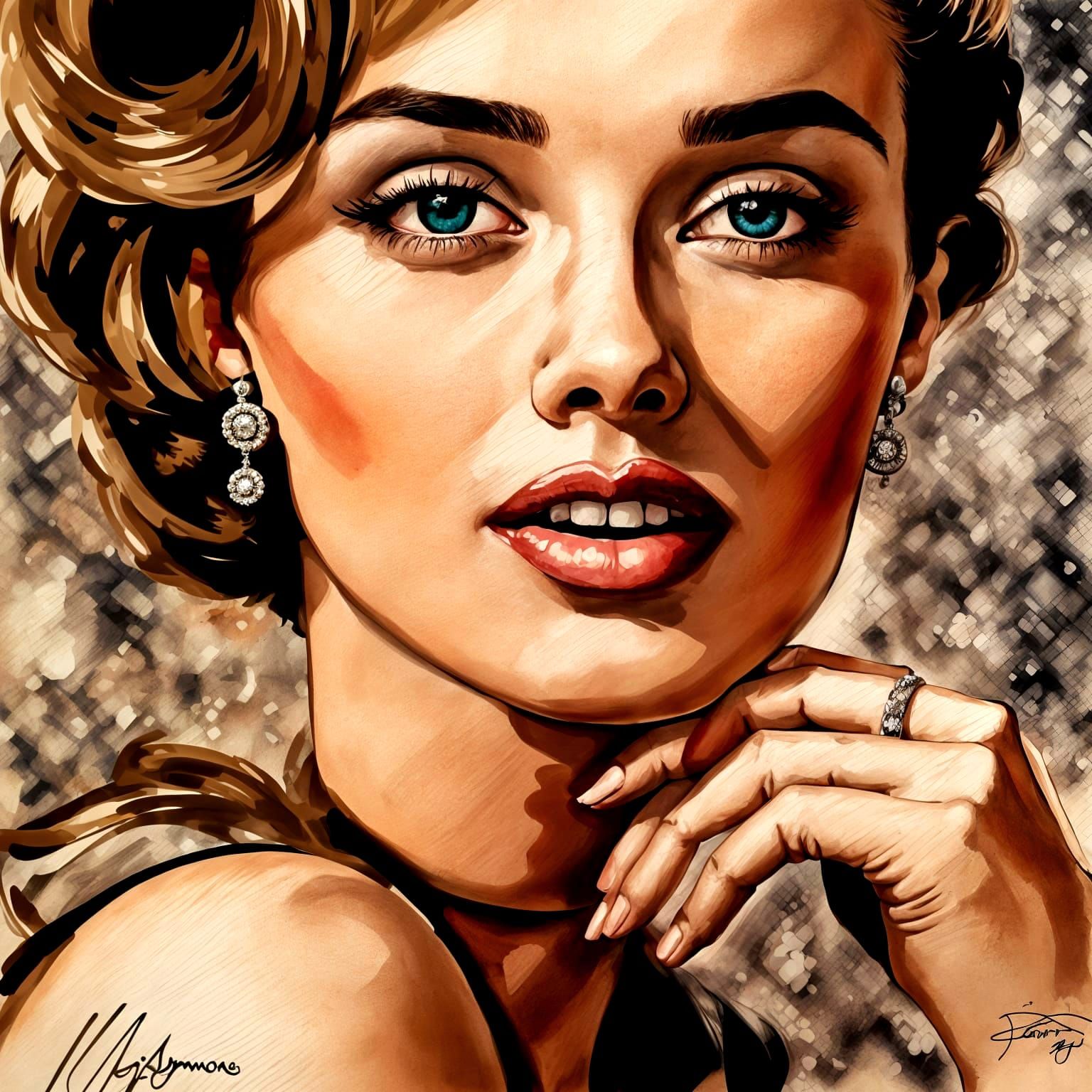 Vogue-Style Portrait of a Beautiful Young Model