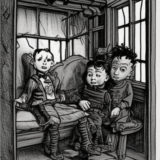 Detailed Steampunk Engine Illustration