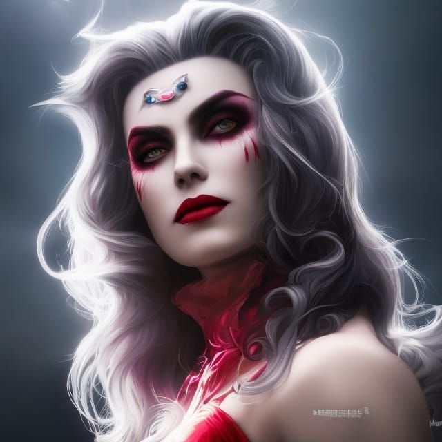 Glorious Vampire Portrait in Epic Style