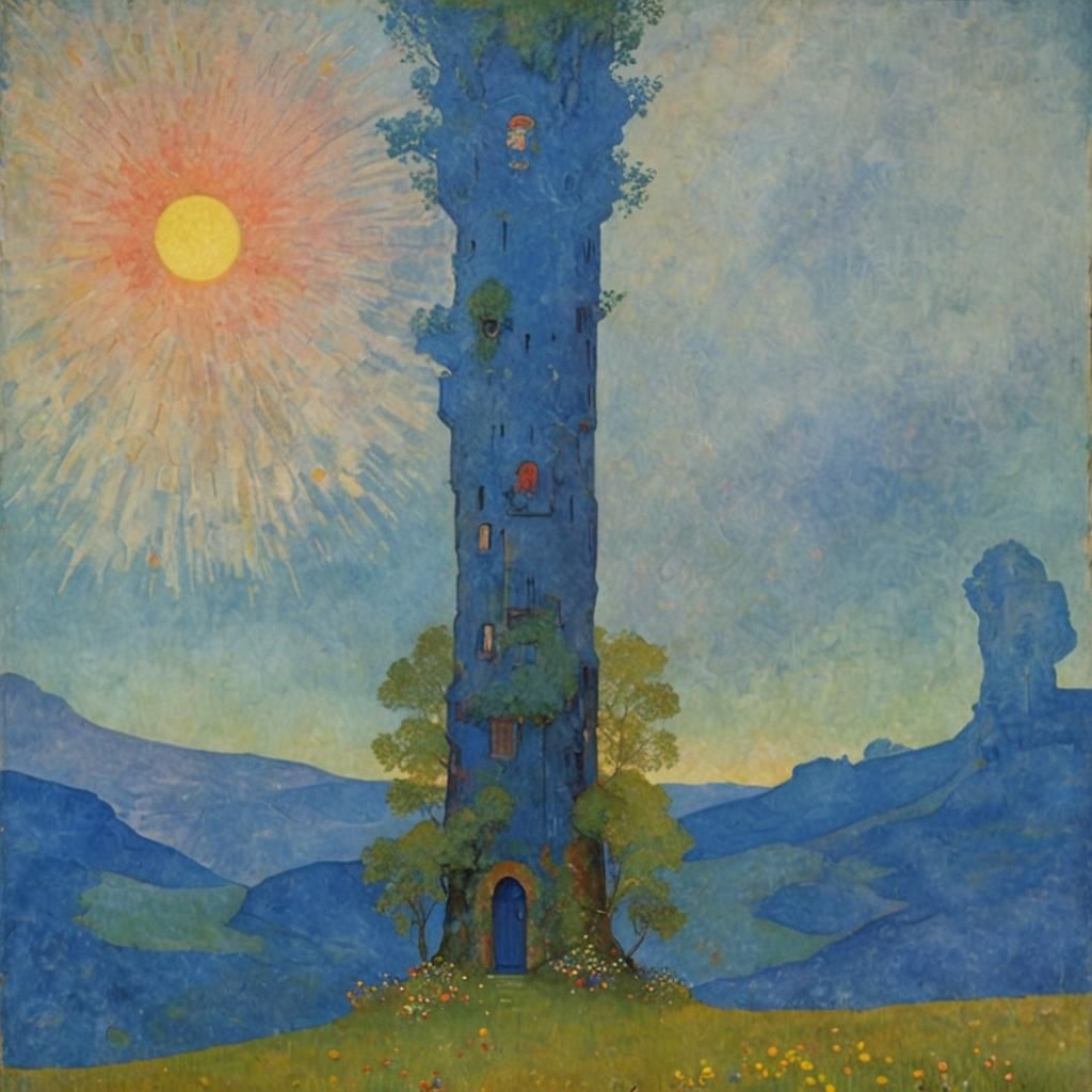 Whimsical Finnish Night Sky in 3D