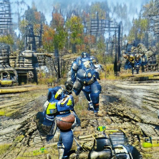 Futuristic Soldier in Advanced Power Armor