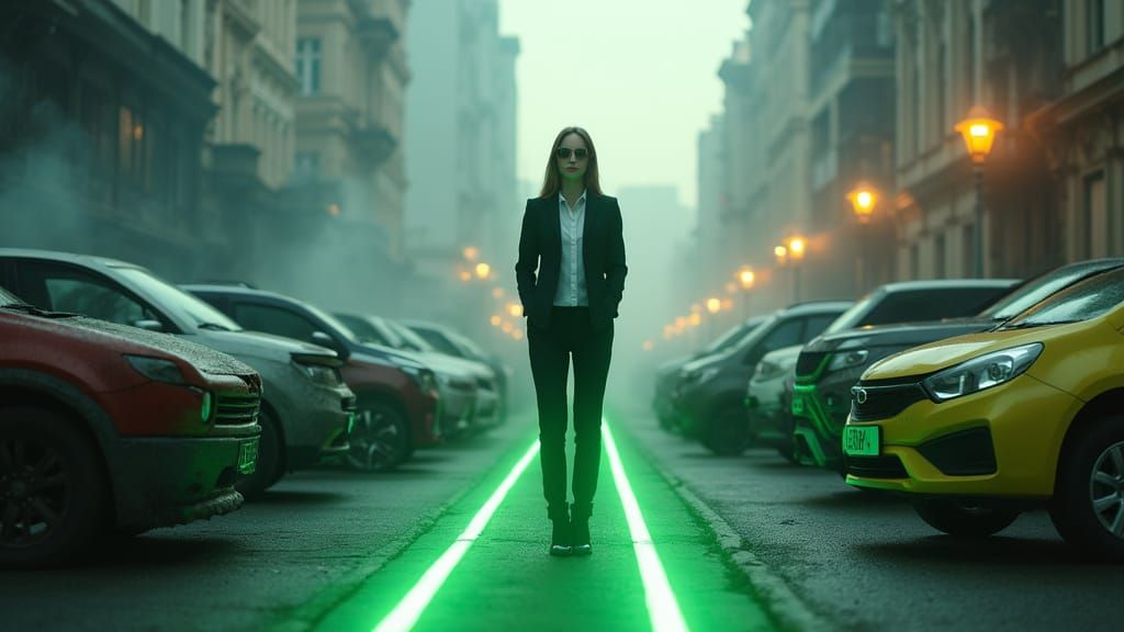 Hyperrealistic Transformation Scene in Bucharest