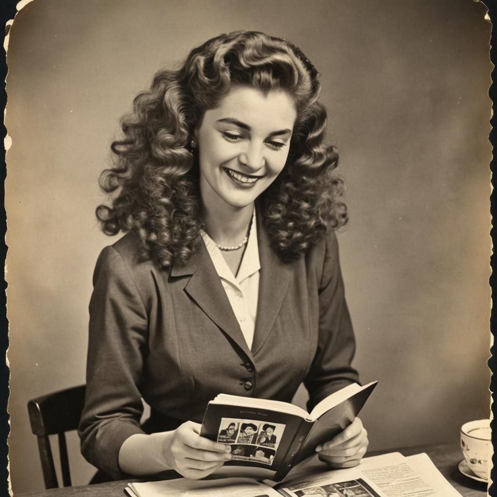 Person Reading a Cookbook