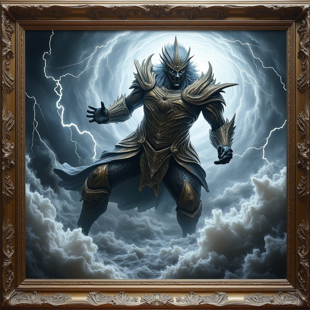 Raiden, God of Thunder, Commands the Storm