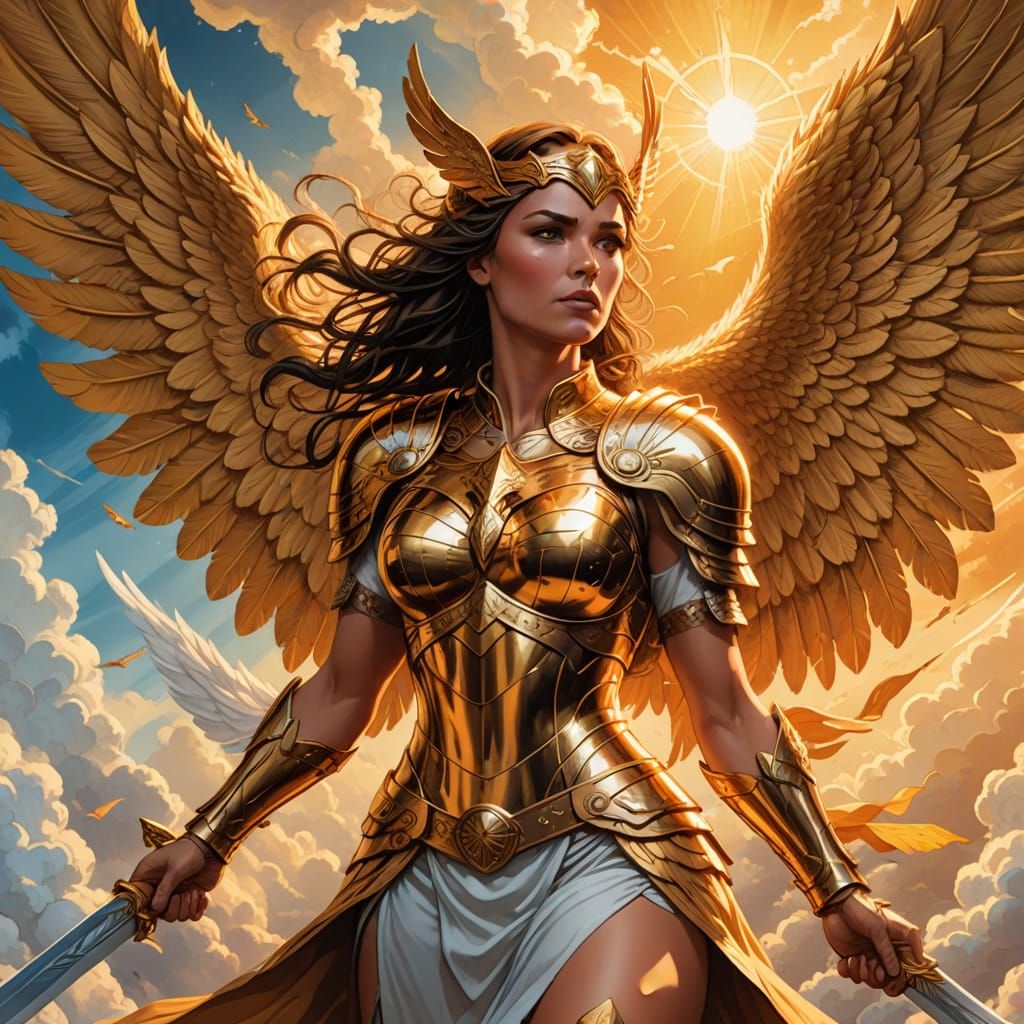 Valkyrie in Flight: Comic Book Art