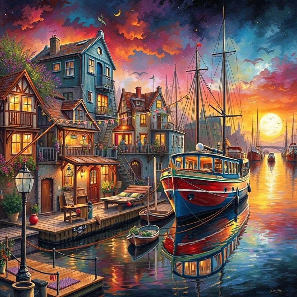 Sundown at River Harbour