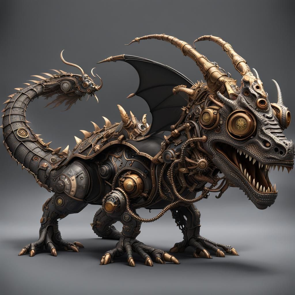 Steampunk Dragon Minion