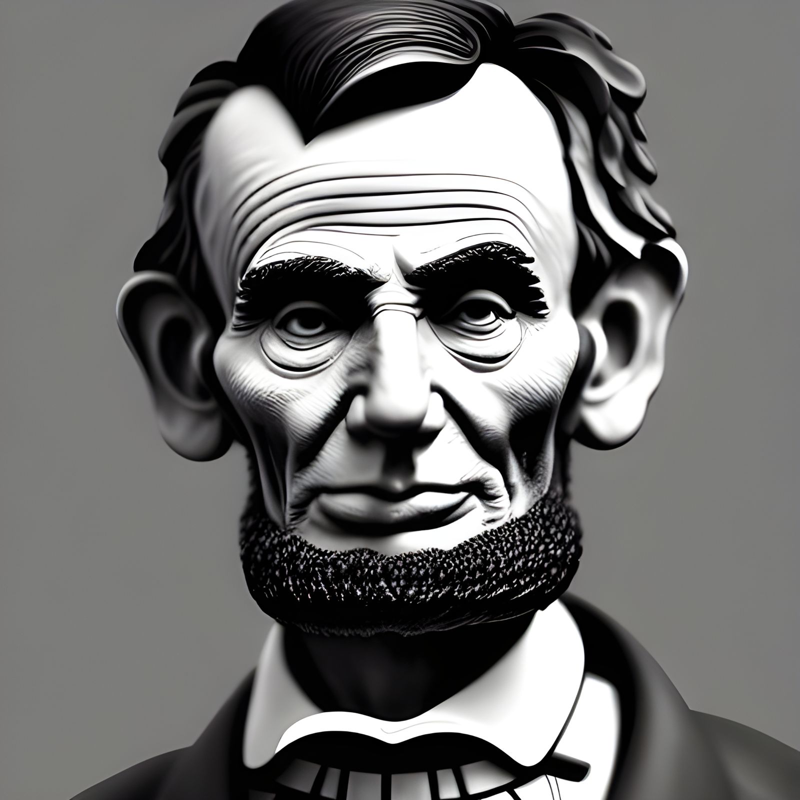Abraham Lincoln Hula Hooping: Digital Art