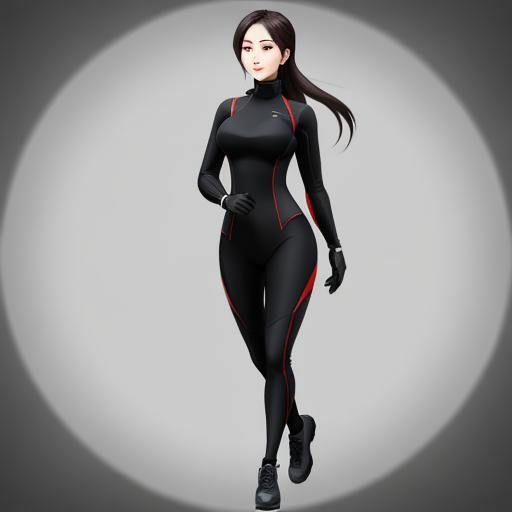 Female Full Body Sketch PC Background Template