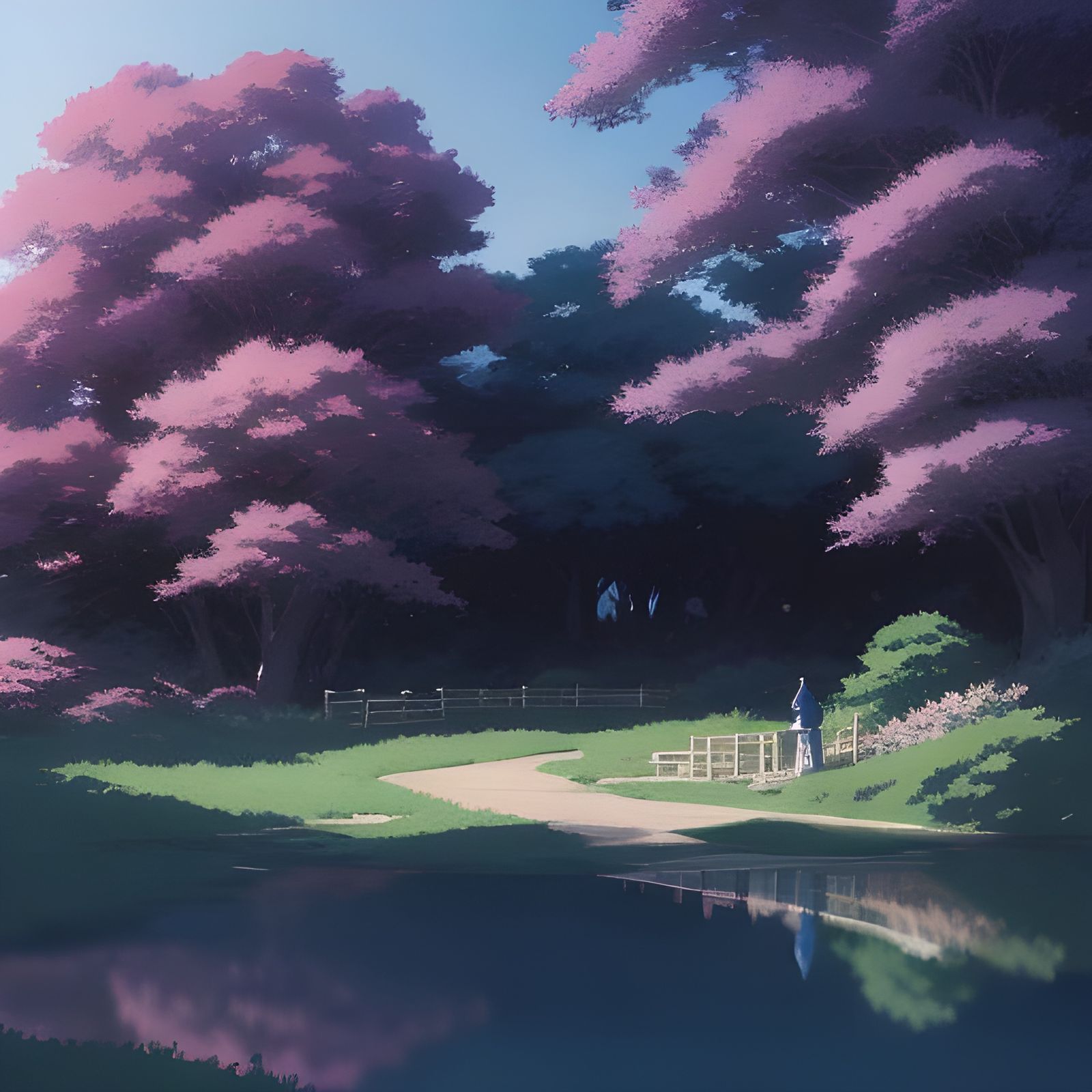 Anime Key Visual in Studio Ghibli Style