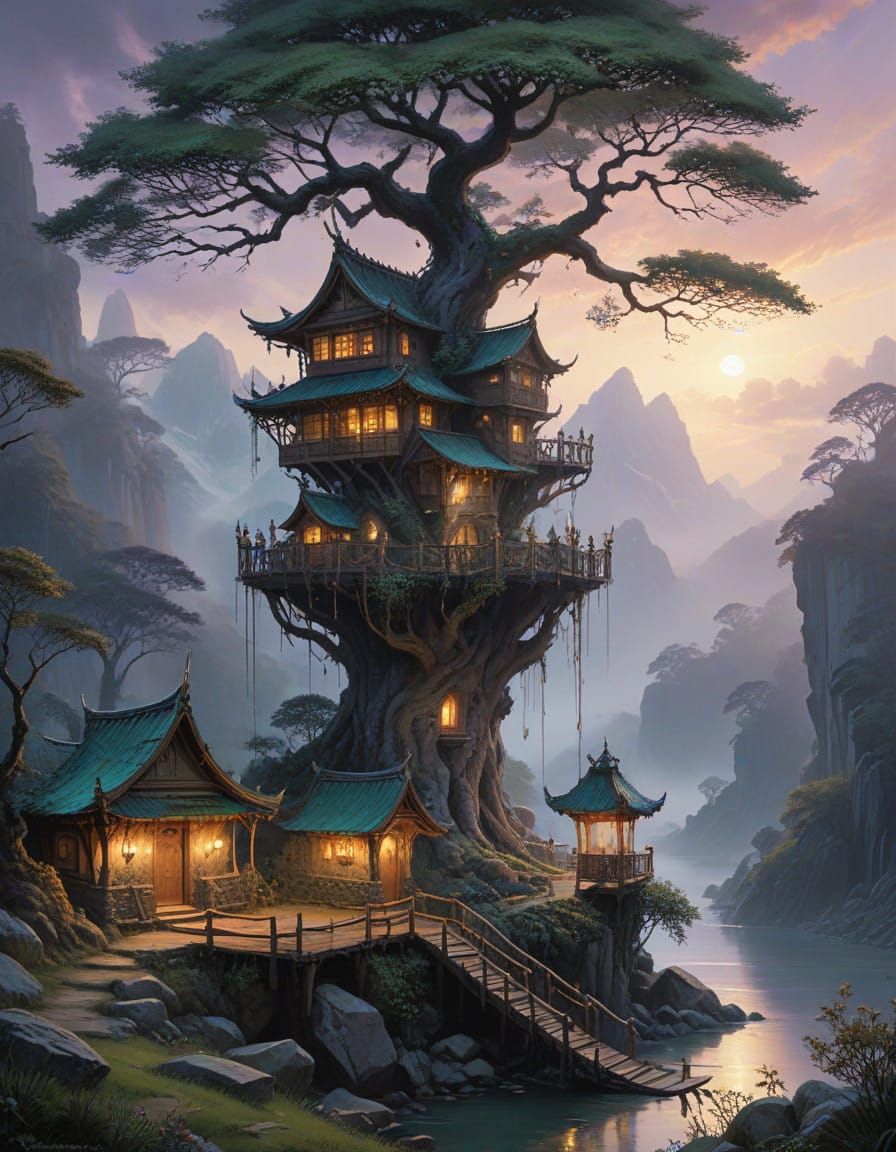 Ancient Fantasy Realm Revealed at Dawn