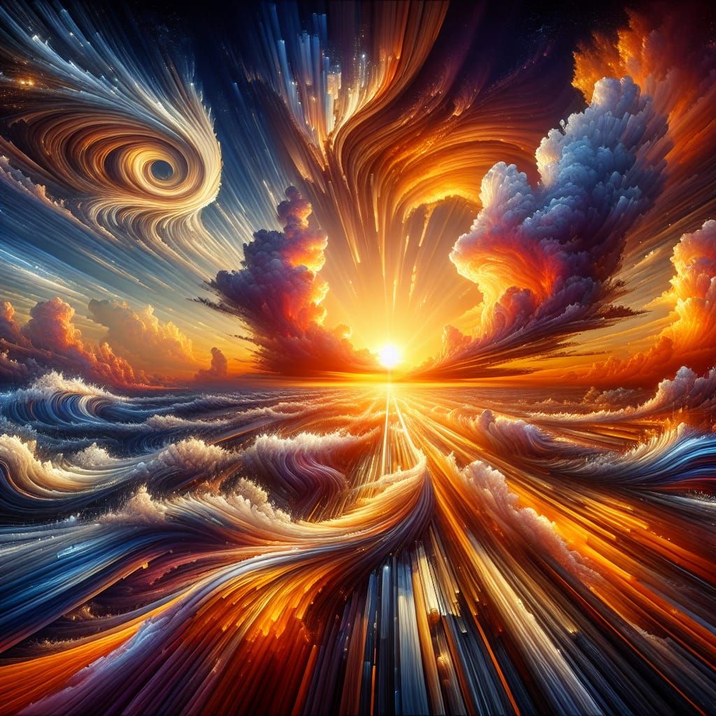 Explosion of a light waves