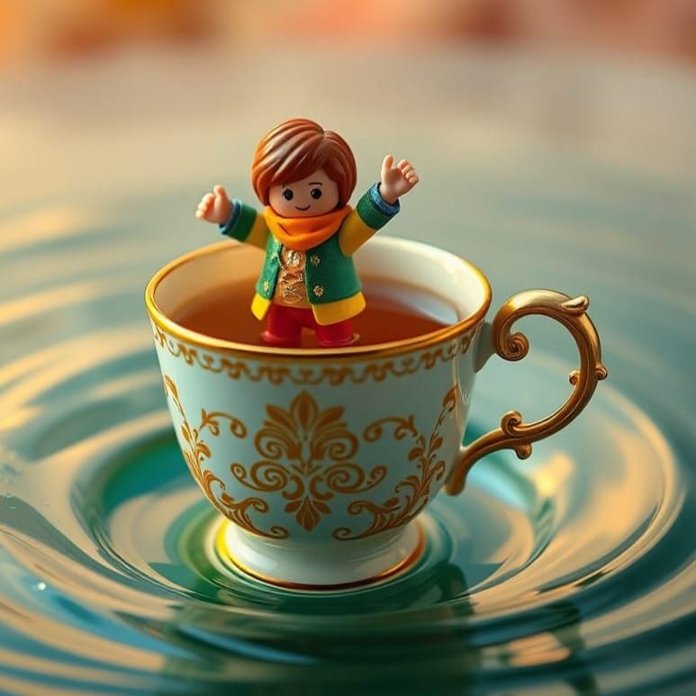 Playmobil figure is emerging