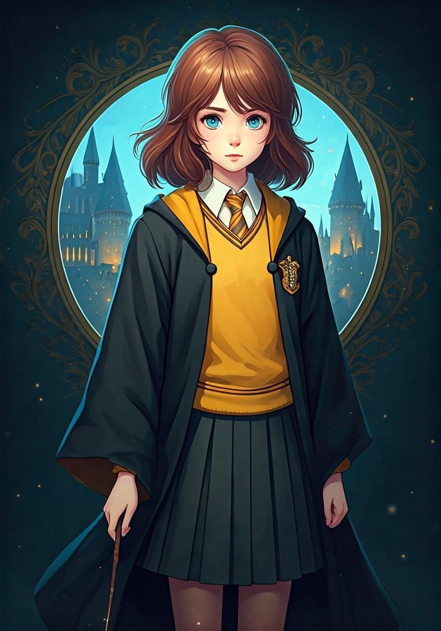 Hufflepuff Student Enchants Hogwarts with Studio Ghibli Flai...