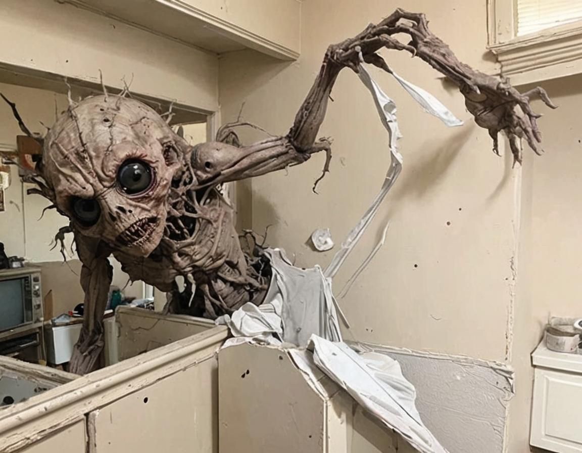 Nightmare Creature in Kitchen Corner