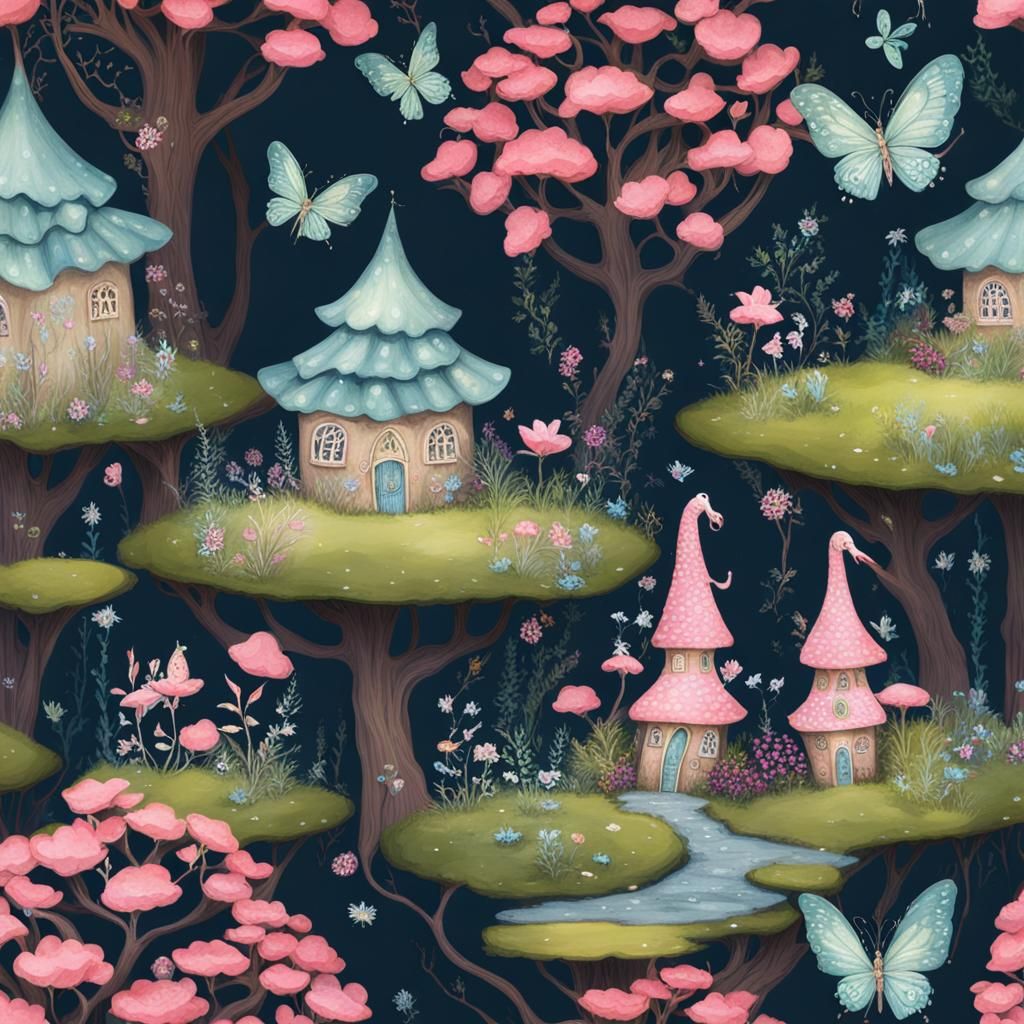 Enchanting Fairy Wonderland Scene