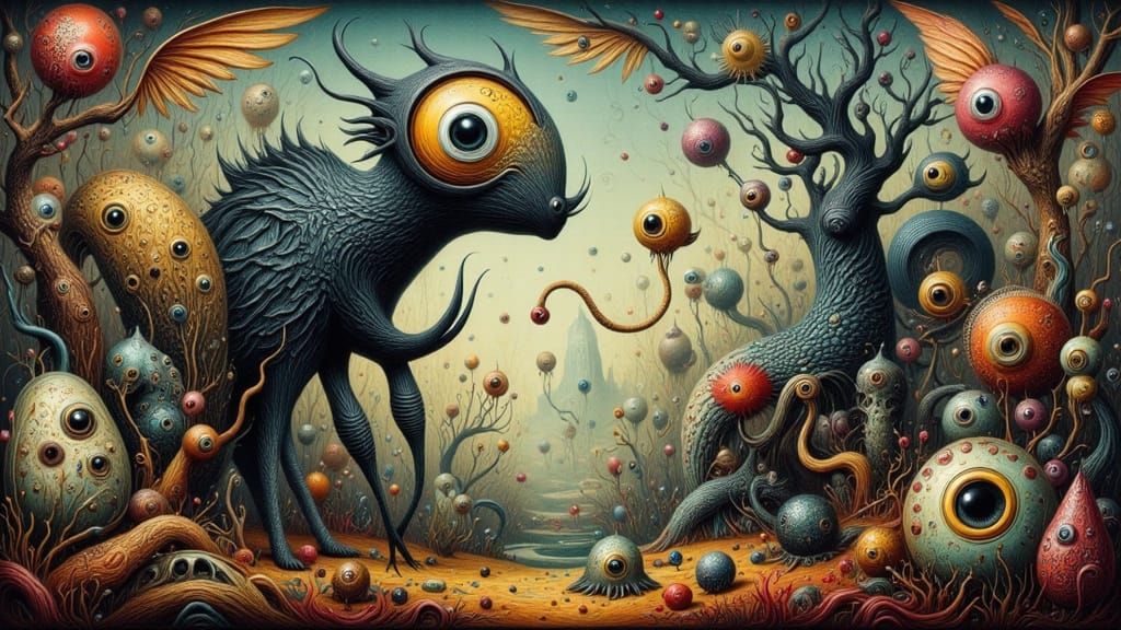 Manhwa Fairytale Scene in Glitchcore Style