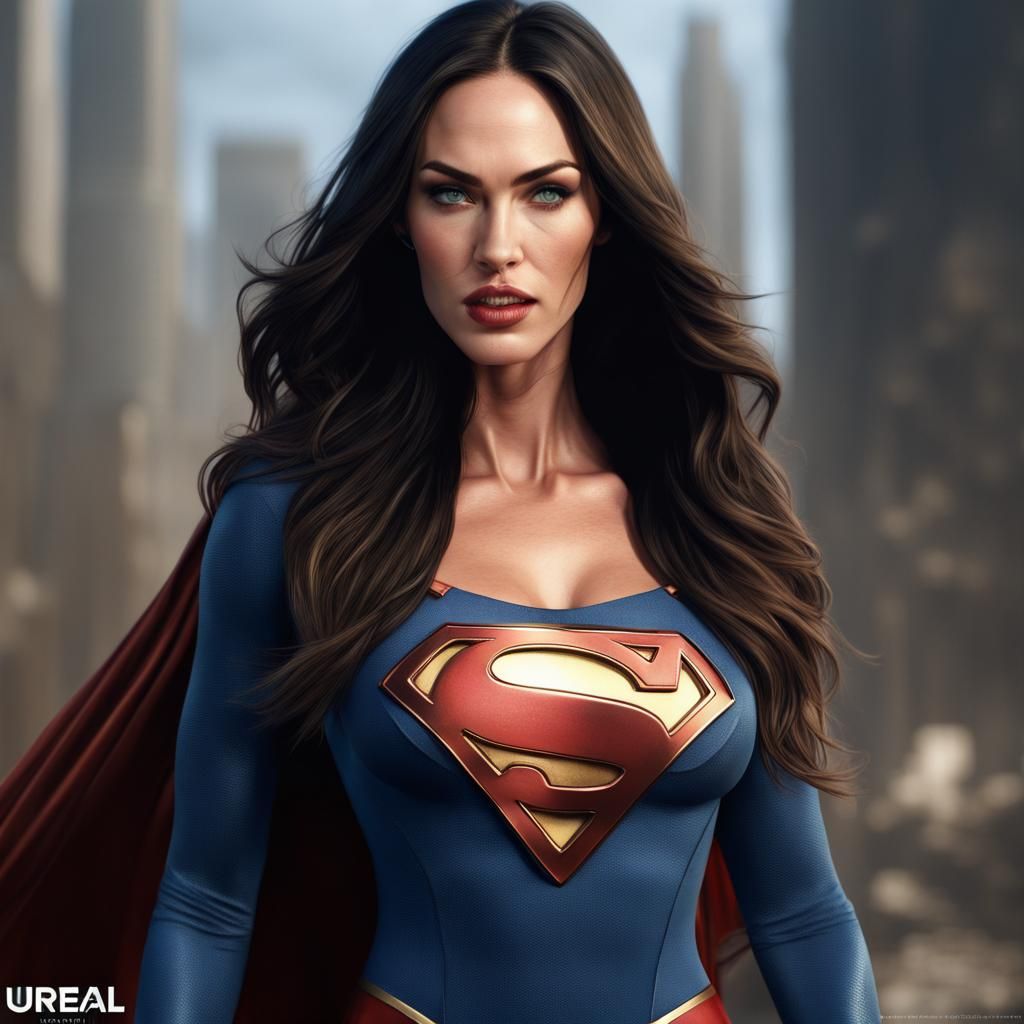 Realistic Supergirl Custom: Detailed Fantasy Concept Art