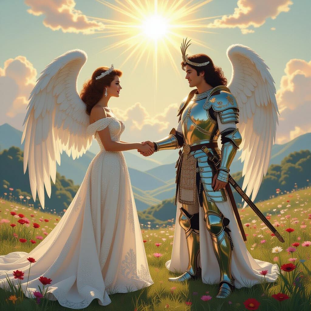Patsy Cline and Archangel Michael in Heaven