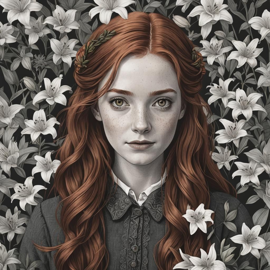 Portrait Generated From Name 'Lily Evans'