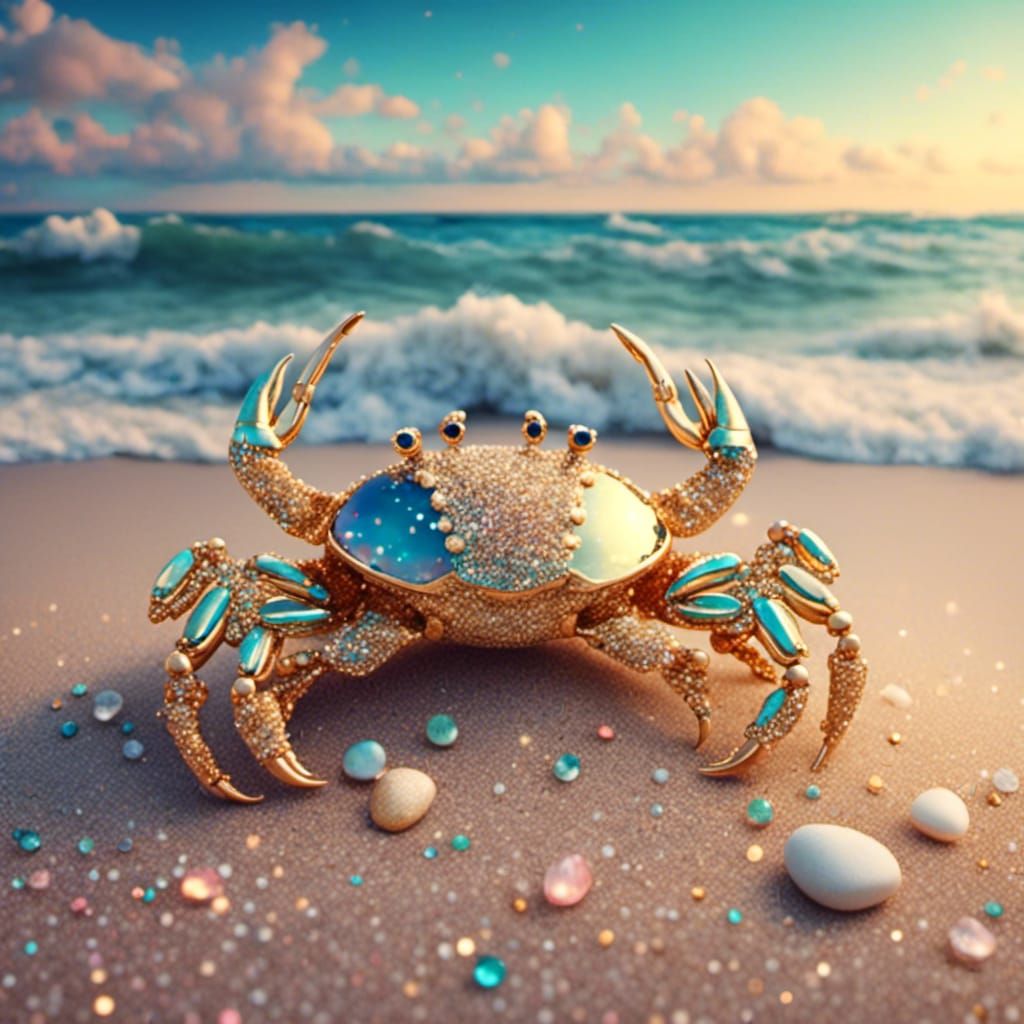 crab on a beach