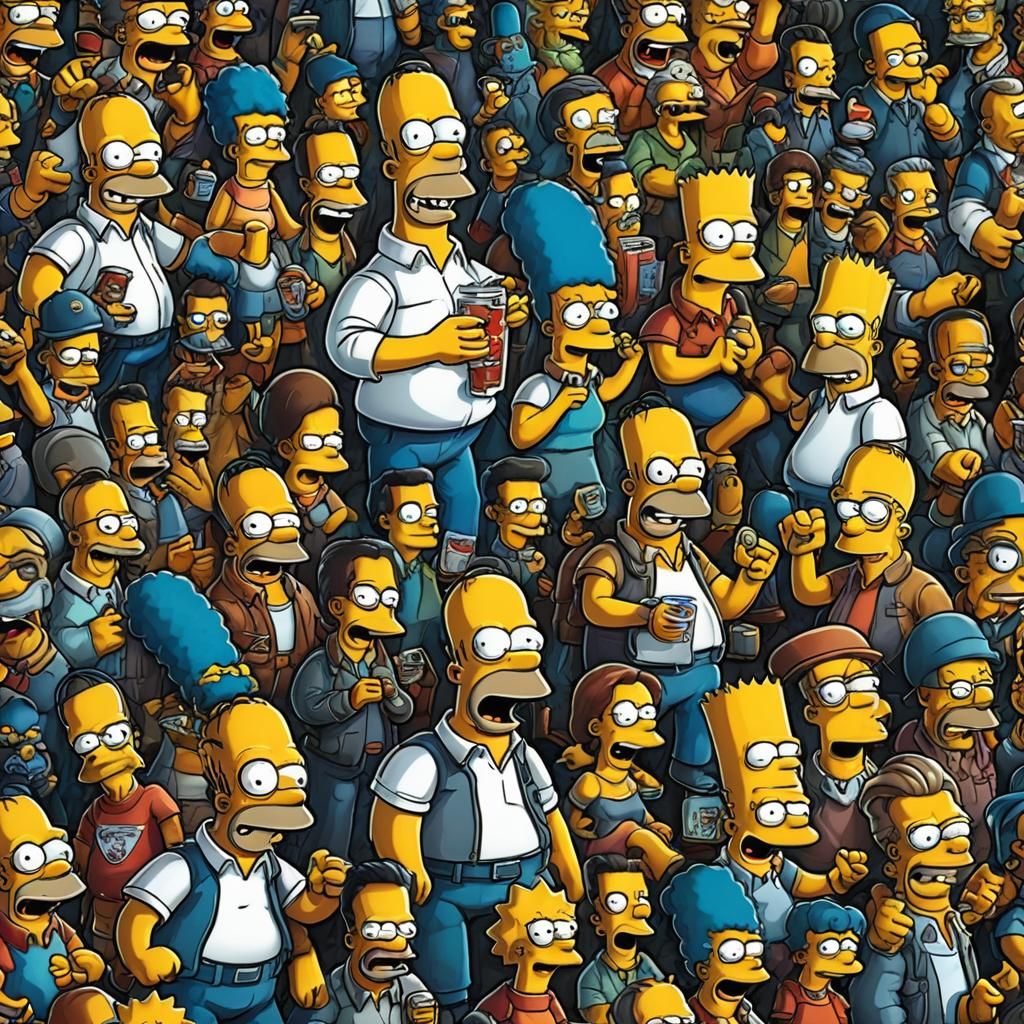 The Simpsons in Comic Book Style