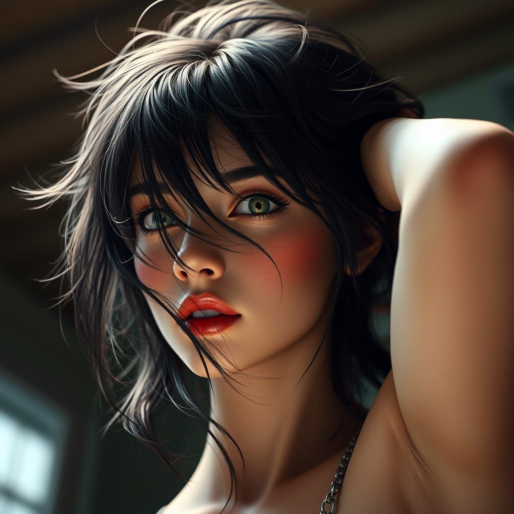 Ethereal Portrait of Katarina Claes in Hyper-Realistic Style