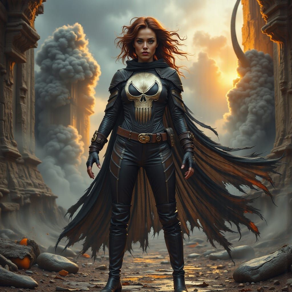 Victorious Punisher in Windswept Glory