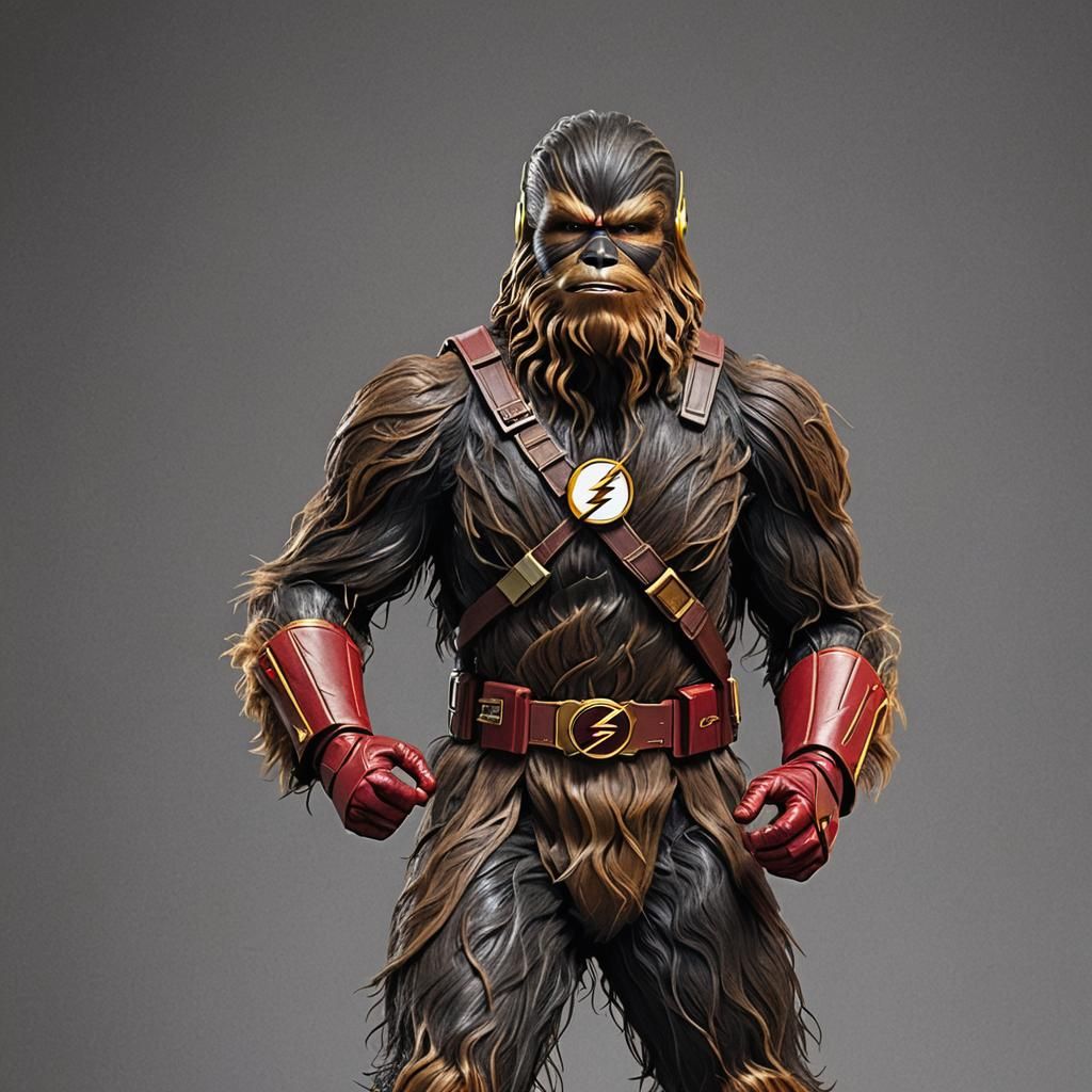 The Flash and Chewbacca Mashup Character