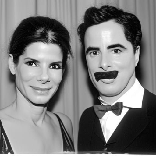 Sandra Bullock and Charlie Chaplin Together