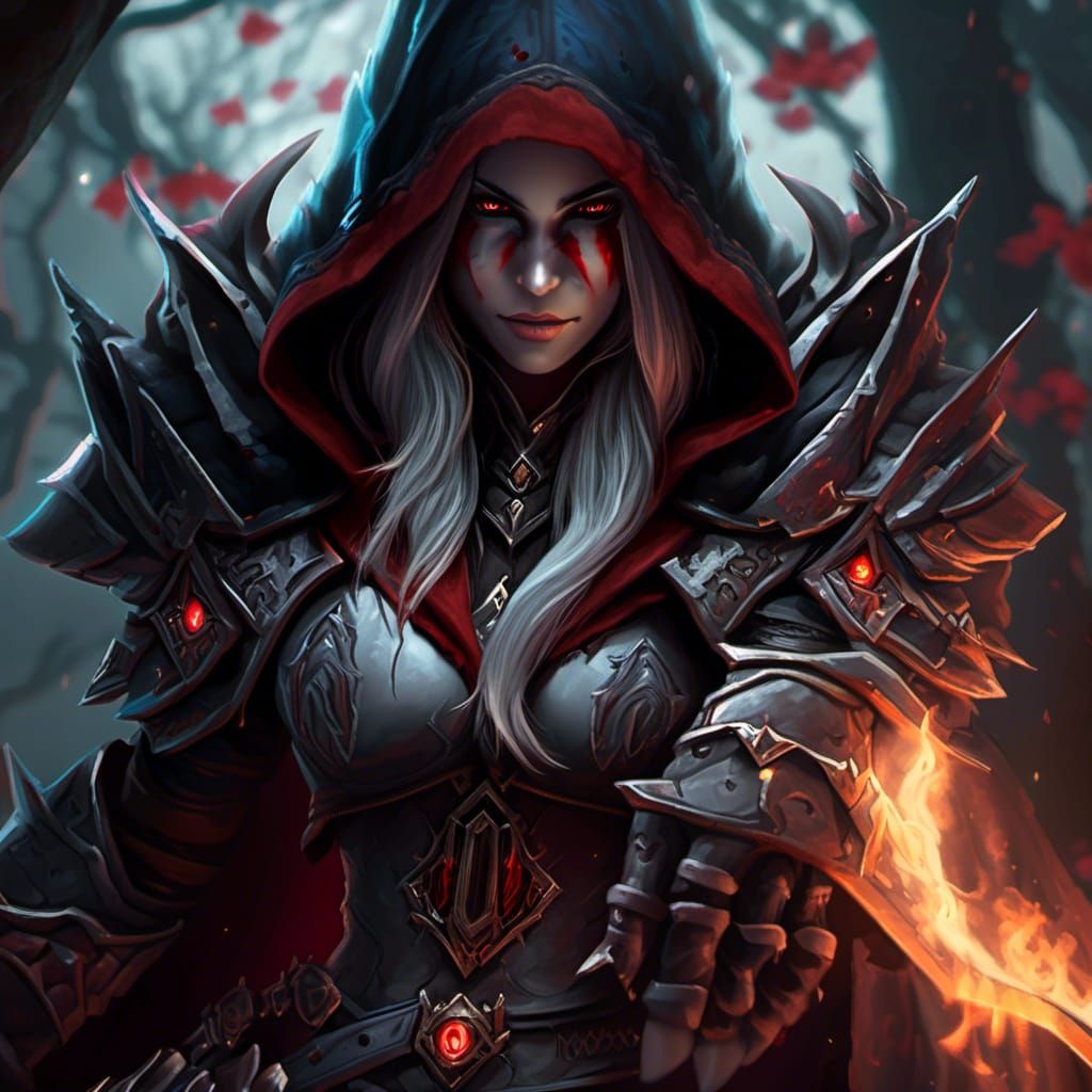 Hyperrealistic Elf Assassin in Anime Style