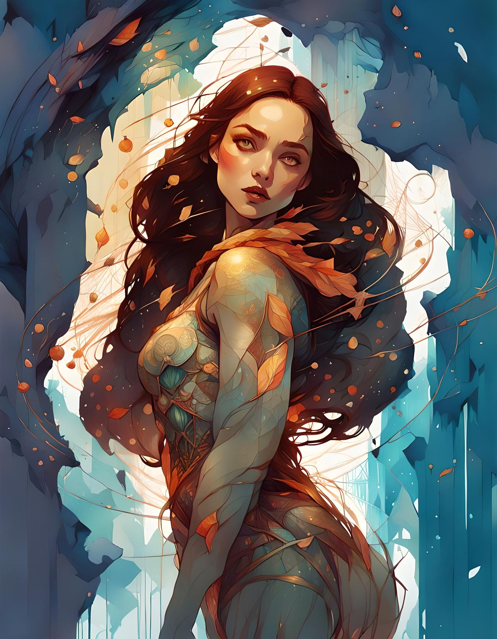 Organic Tracery Concept Art Inspired by Pixar