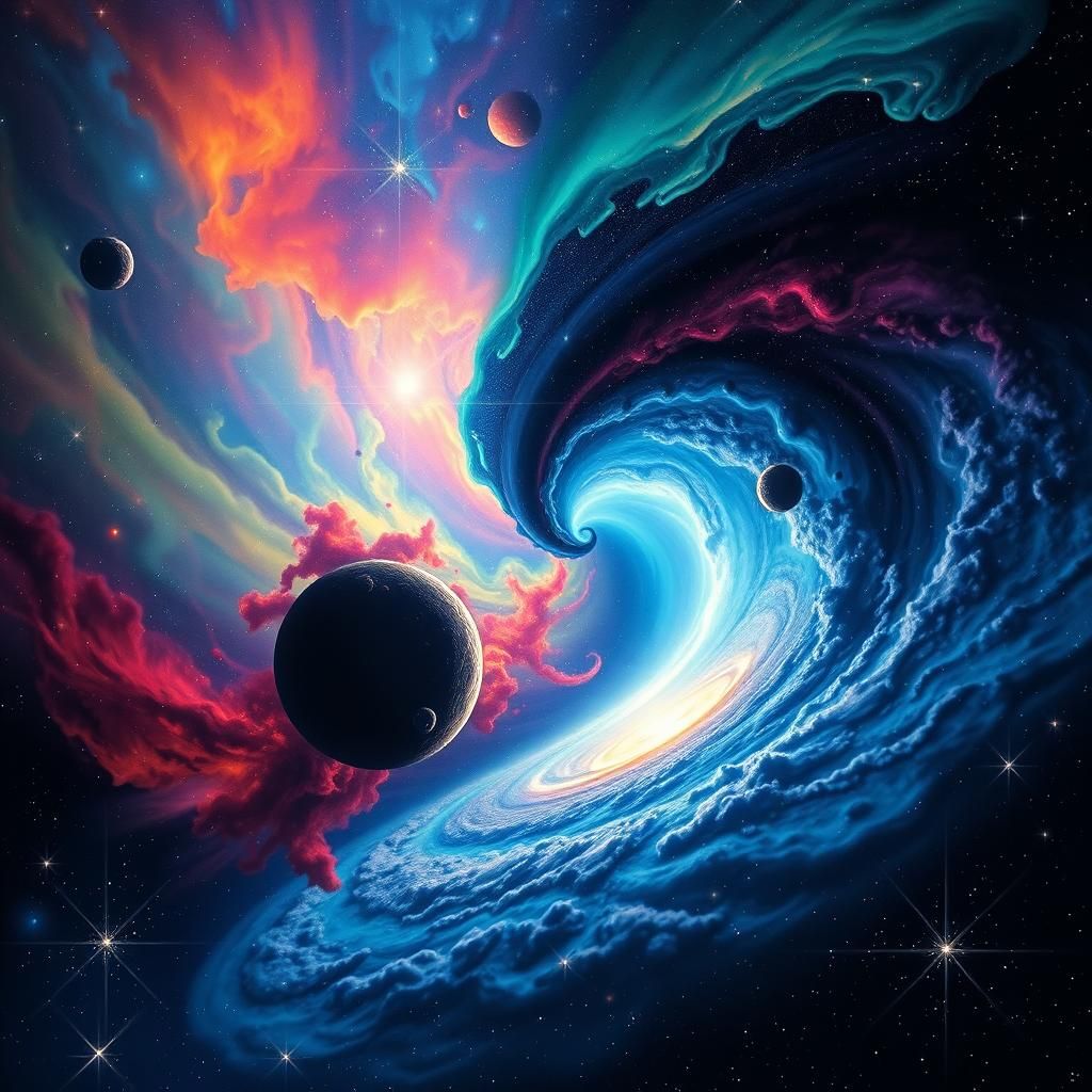 Cosmic Harmony: Nebulae and Dark Matter in Balance