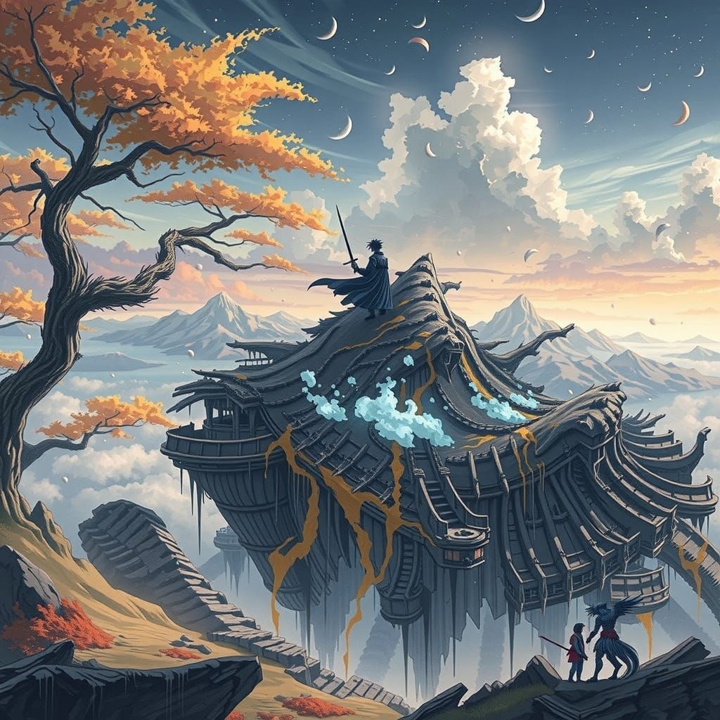 Ryuk on Mountain Top in Cinematic Style