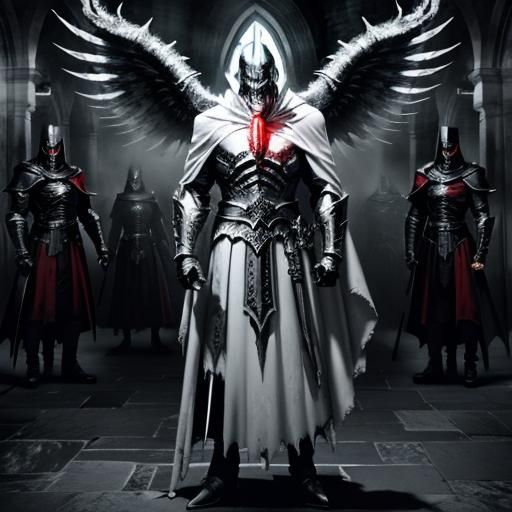 Evil Monster Necrosimus in Dark Metal Armor