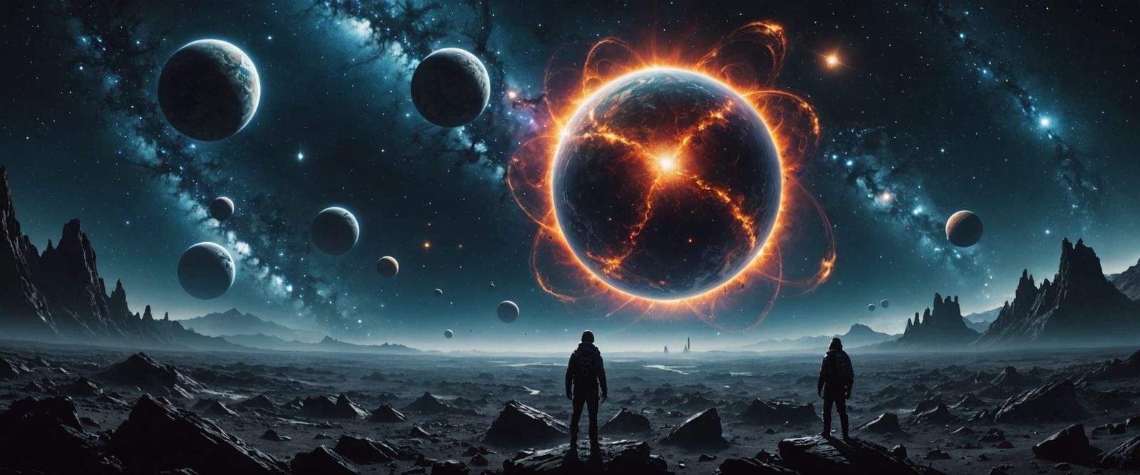 Cosmic Collapse in Vibrant Colors