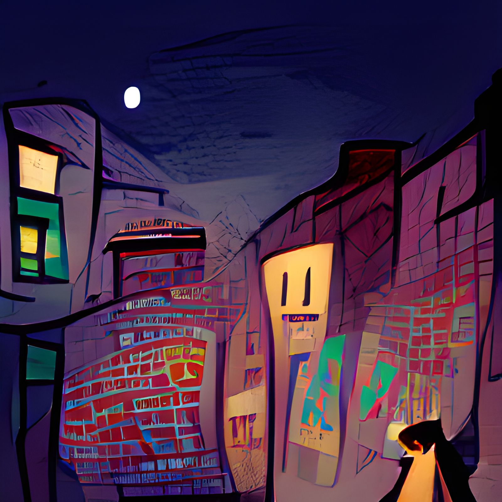 Night Search in the City Alleys