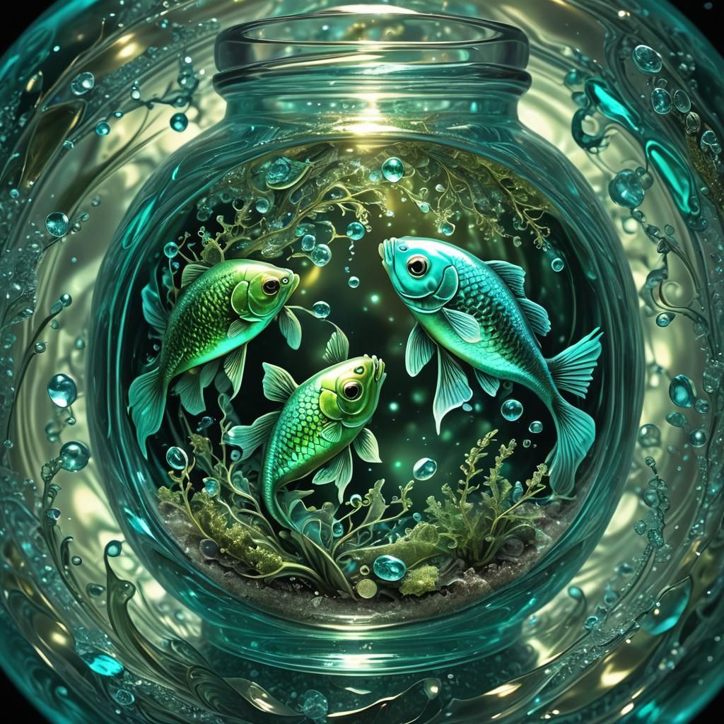 green fish