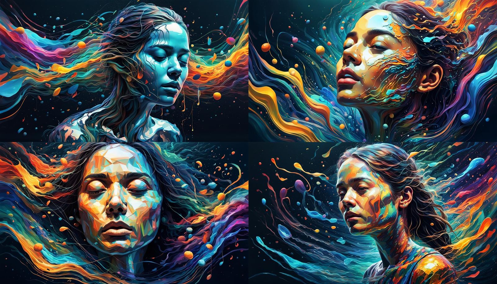 AI-Generated Music: River of Emotions in Splash Art