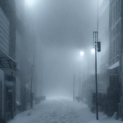 Icy Blizzard Landscape of Norse Mythology Jotunheim