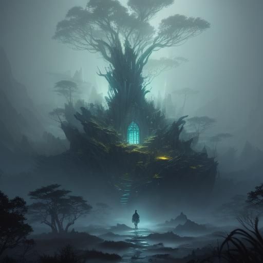 Carter in Mystical Forest Portal: Fantasy Concept Art