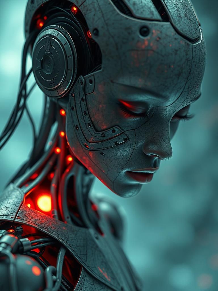 Ethereal Androids in Synthetic Skin: Biomechanical Art