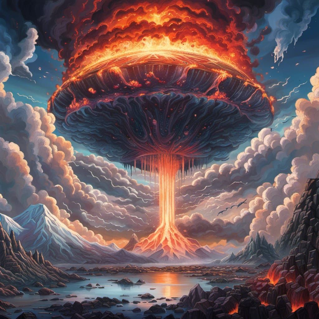 volcano vs ufo