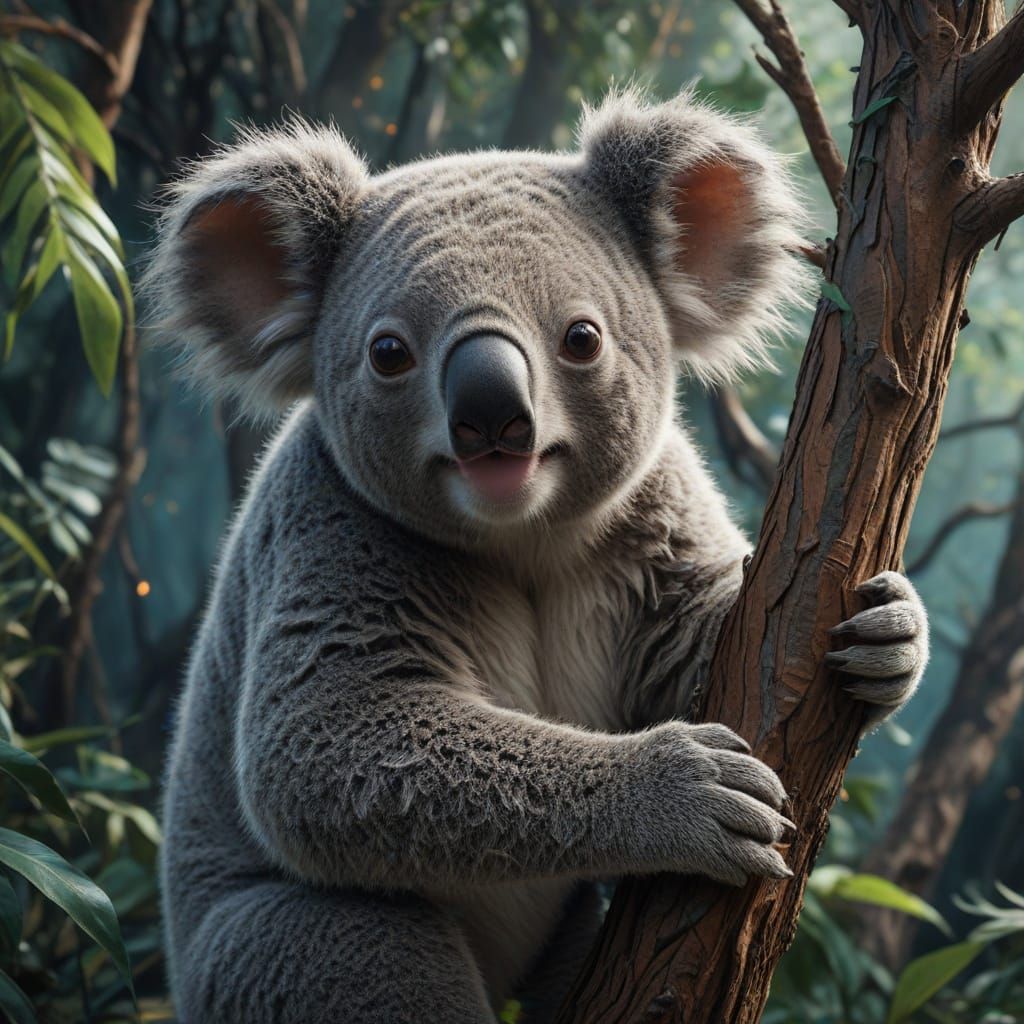 Save the Koala Day Matte Painting