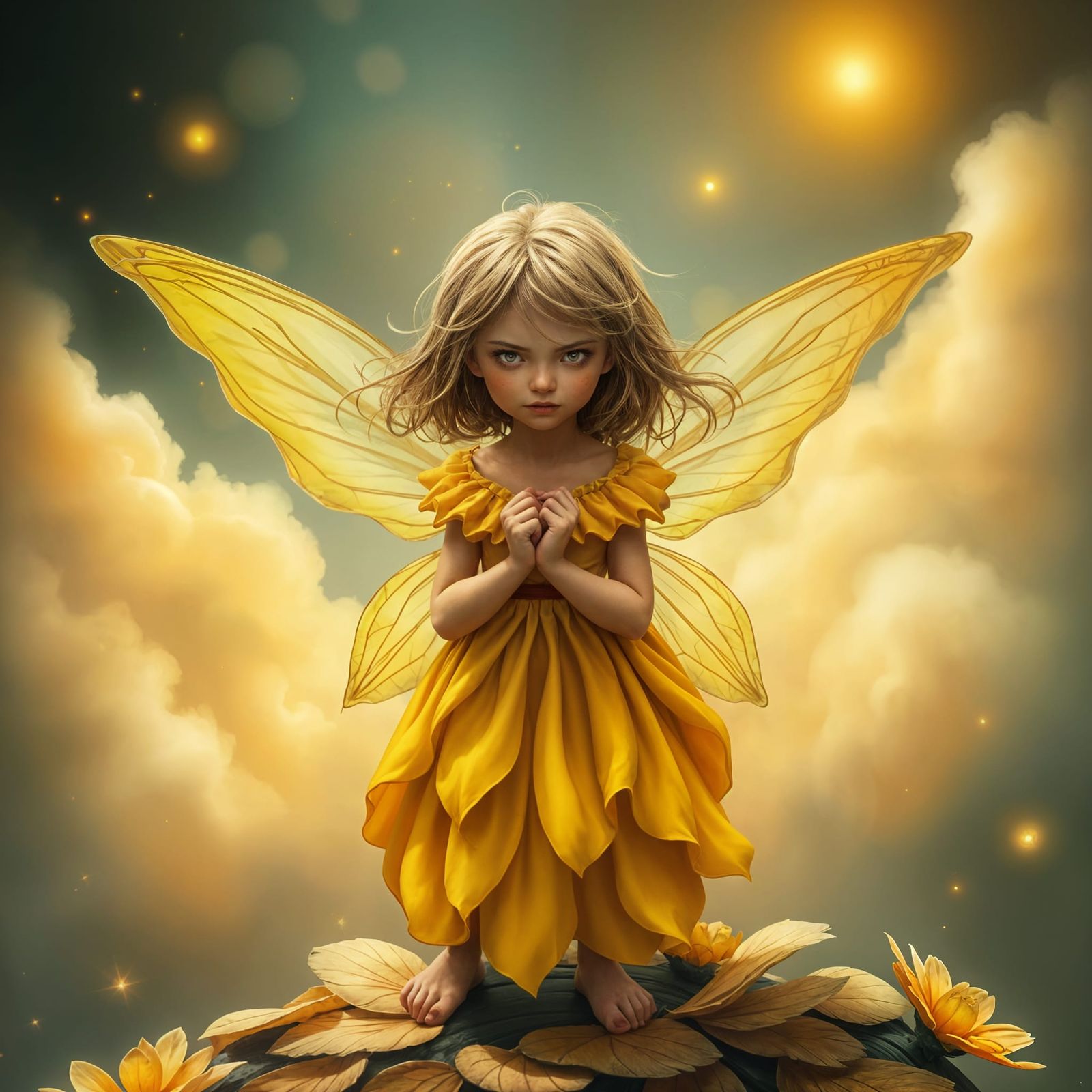 Angry Fairy Girl Ready to Box