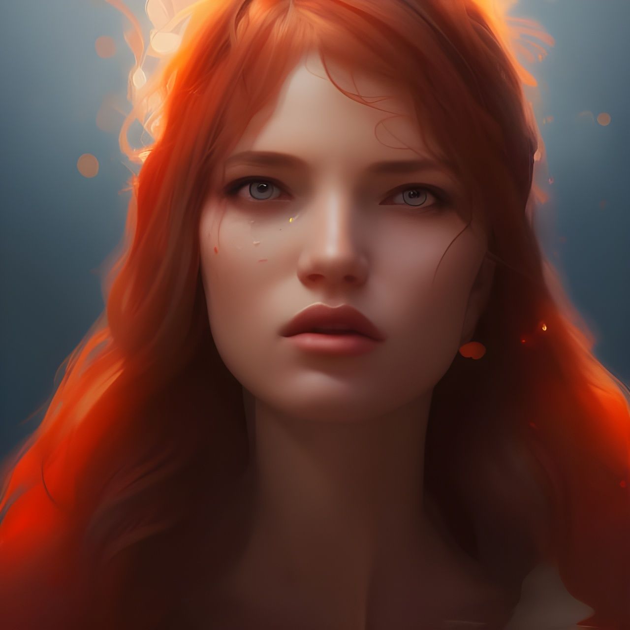 Mary Magdalene Portrait in Art Nouveau Style