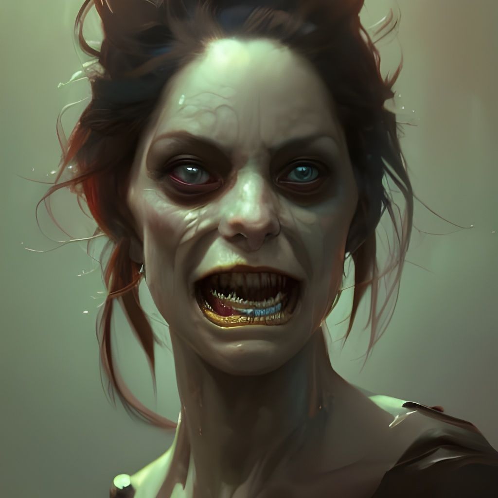 Detailed Portrait of a Rat Woman, Trending Art