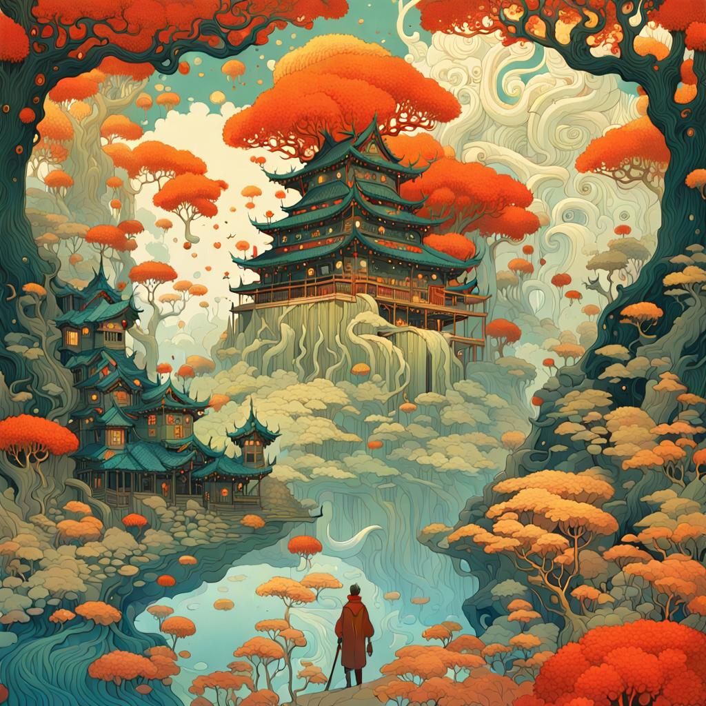 Surreal Mythical Creatures in Vivid Colors